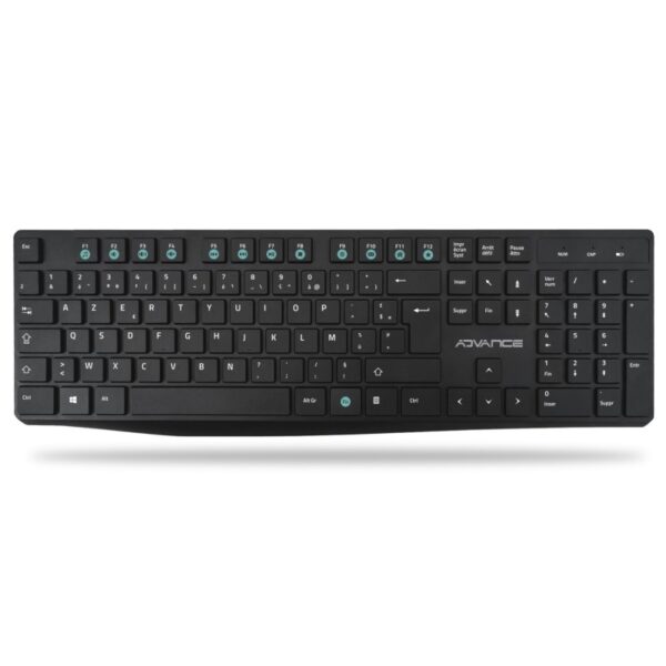 CLAVIER + SOURIS SANS FILS ADVANCE 7100RF- 2 CLAVIER + SOURIS SANS FILS ADVANCE 7100RF