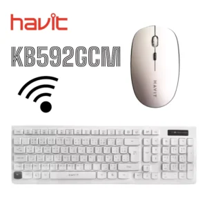 CLAVIER SOURIS SANS FIL   -    HAVIT 593 / 592