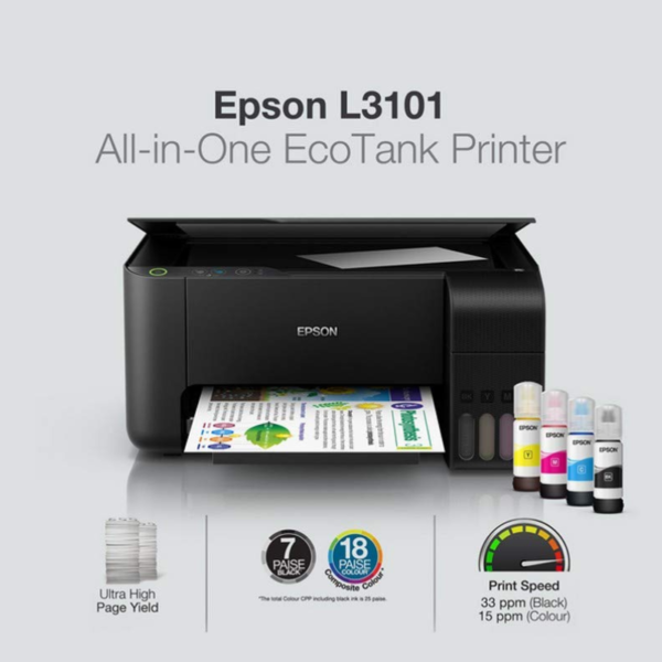 EPSON L3101 - IMPRIMANTE MULTIFONCTION COULEUR (Réservoir)