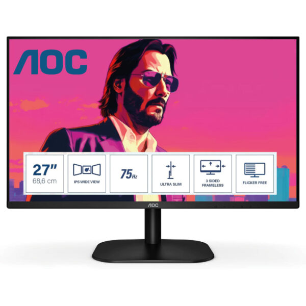 ECRAN AOC 27" 27B2H IPS 75Hz