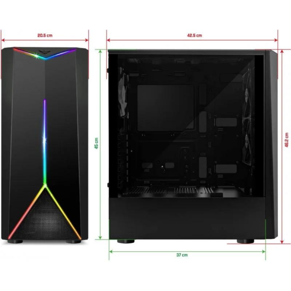 SPIRIT OF GAMER ATX CLONE 3 RGB