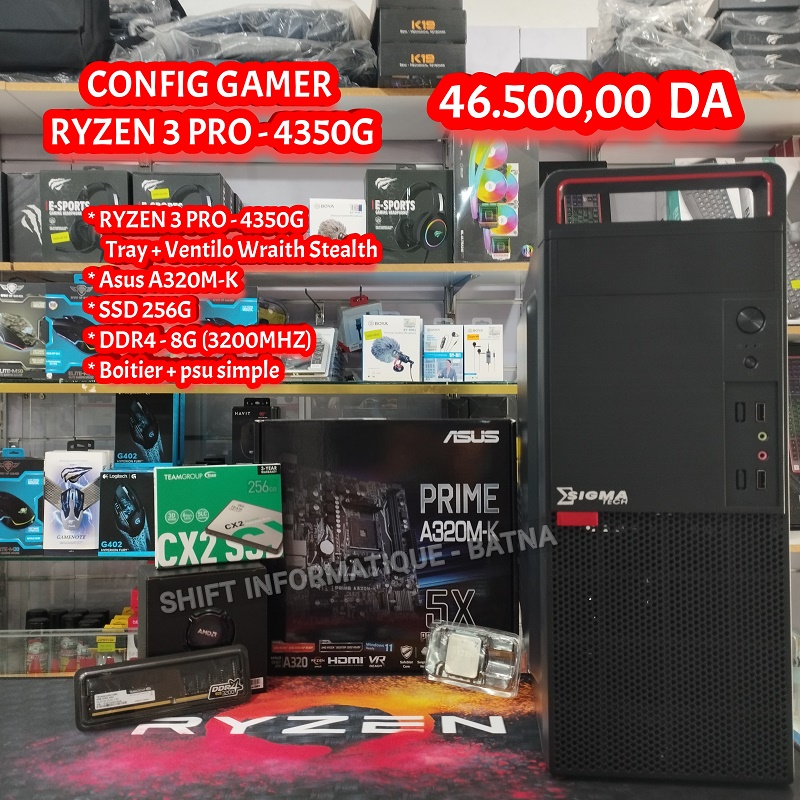 Config Ryzen 3 PRO – 4350G