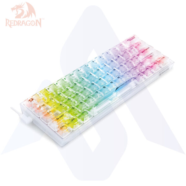 CRISTAL Redragon K617CT-RGB 60% Full-Transparent
