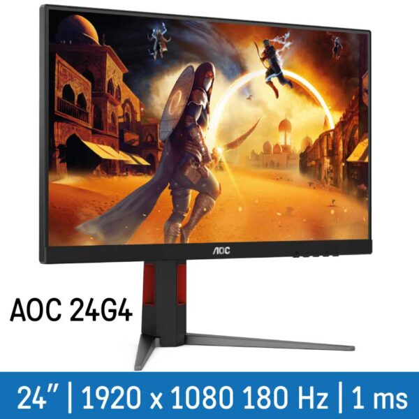 AOC 24G4 24″180HZ IPS 1MS STAND AJDUSTABLE