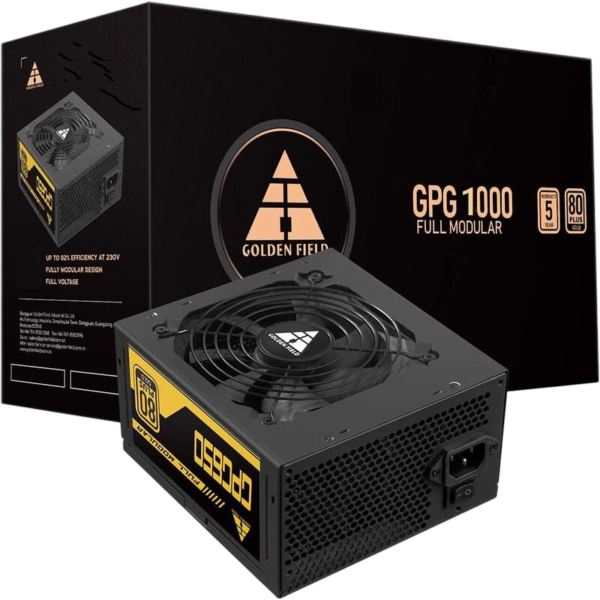 ALIMENTATION 1000 WATT GOLDFIELD FULL MODULAIRE (80+ GOLD)