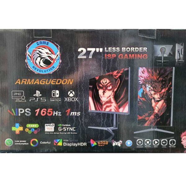 GAME REVOLUTION ARMAGUEDON 27" - 165HZ -IPS -1MS - HDMI-DP-PIVOLTANT-100 SRGB