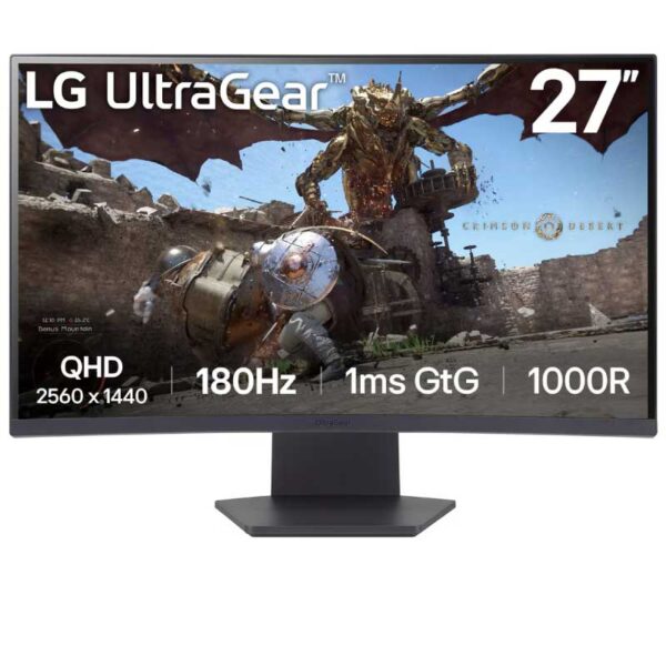 ECRAN 27" LG - GS60QC-2K / CURVED 180HZ