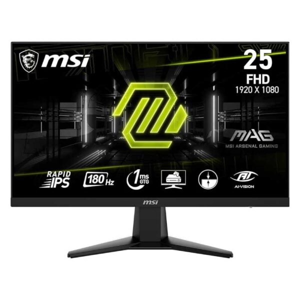 ECRAN 25" MSI G256F - IPS - 180HZ - 1MS - BLACK