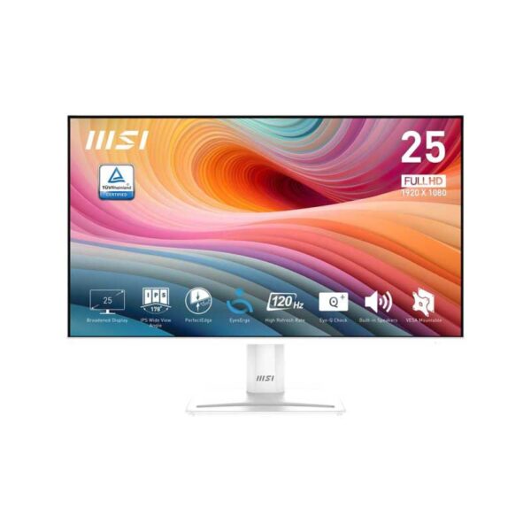ECRAN 25" MSI G251W E2 - IPS - 120HZ - 1MS - WHITE