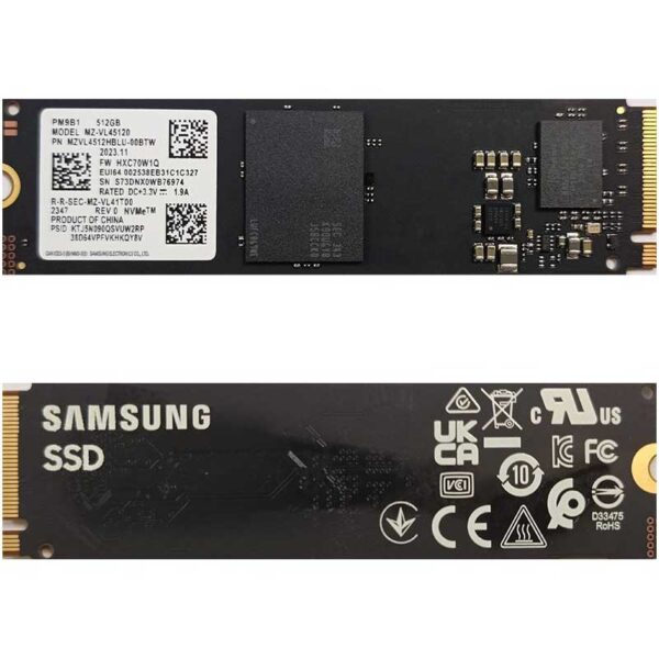 samsung-pmb91 NVME Samsung PM9B1, Western Digital, 512 GB