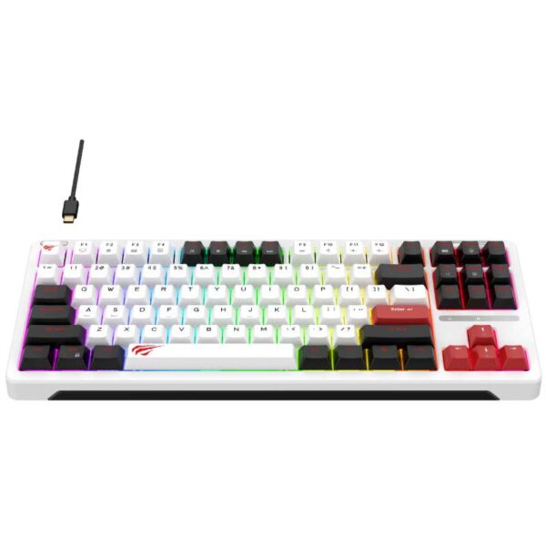 CLAVIER GAMER MECANIQUE HAVIT KB902L RGB B/W/R