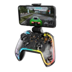 Manette de jeu Havit Gamenote G158BT Pro RVB transparente