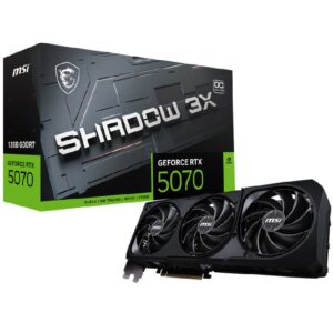 5070-12G-SHIFT CARTE GRAPHIQUE MSI RTX 5070 - SHADOW 3X OC (12 GIGA)