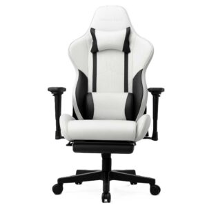 CHAISE-BLANC CHAISE GAMER BLANC 004 (GOLDEN SHOP)