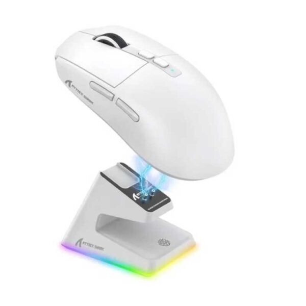 SOURIS GAMER X6 – ATTACK SHARK (WIRED + 2.4 G + BT 5.2 – JUSQU’A 26 000 DPI – 1000 HZ)