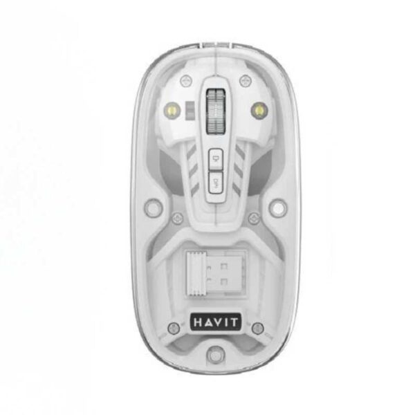 HAVIT MS-62-WB SANS FILS (TRANSPARENT - RECHARGEABLE -BT-2.4G)