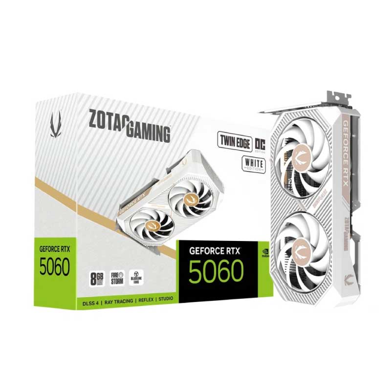 ZOTAC RTX 5060 TWIN EDGE 8GO OC WHITE