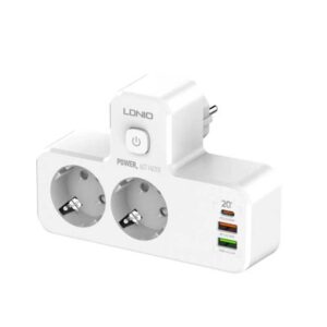 MULTIPRISE LDNIO SIYOTEAM SE2337 2 PRISE - USB C - 2 USB + LAMPE LED