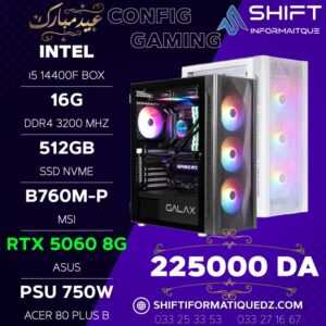 CONIFG I5 14400F + RTX 5060 8G