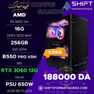 CONFIG RYZEN 5 5600 + RTX 3060 12G
