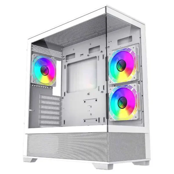 BOITIER GAMEMAX VISTA MW WHITE (3 VENTIO RGB) SANS CONTROLEUR