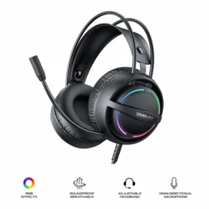 Onikuma X88 Casque gaming filaire RGB (Noir)