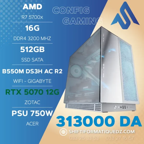 RYZEN 7 5700X + RTX 5070 12G