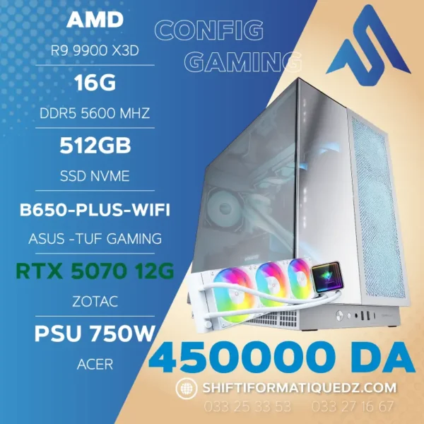 9900-X3D-RTX-5070 RYZEN 9 9900X3D + RTX 5070 12G