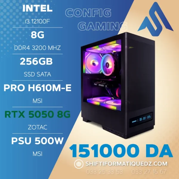 ITNEL i3 12100F + RTX 5050 8G