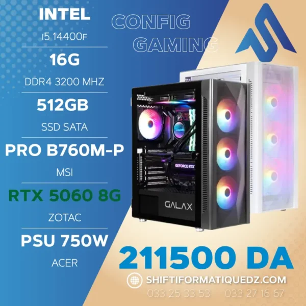 i5-14400f-+-rtx-5060 INTEL i5 14400F + RTX 5060 8G