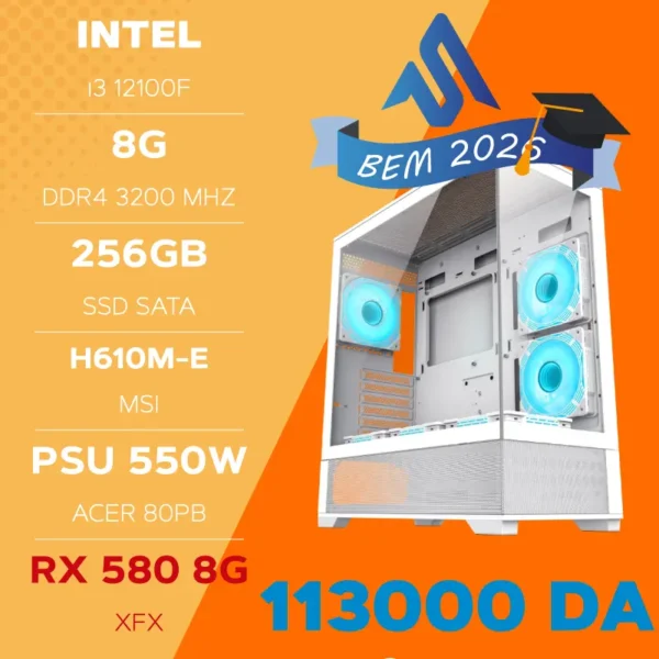 i3 12100F + RX 580 8G