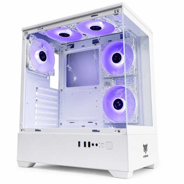 HYBROKK-MOON-5-VENTILO- HYBROK MOON 5 FAN ARGB BLACK / WHITE