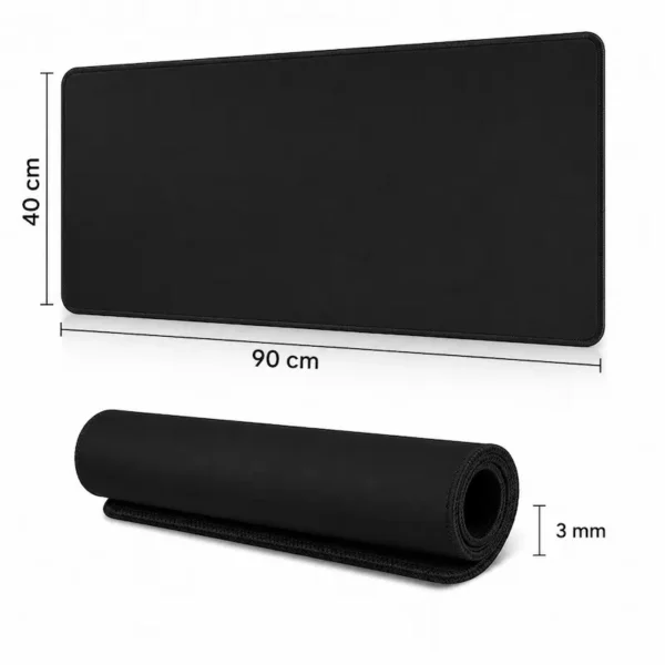 TAPI SOURIS NOIR (40*90)CM-3MM