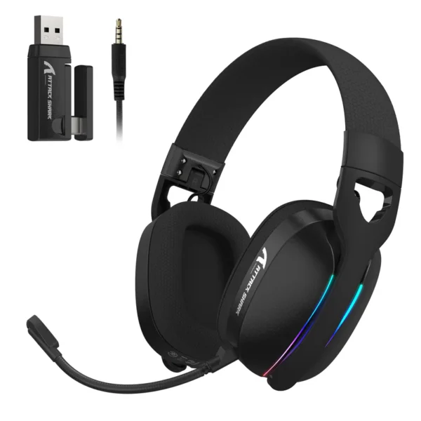 L90 ATTACK SHARK L90 Foldable RGB Ultra-Light Tri-Mode Gaming Headset